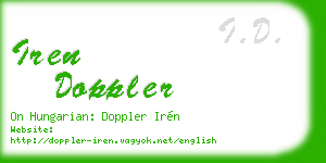 iren doppler business card